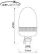Picture of Amber LED Pole Mount Beacon